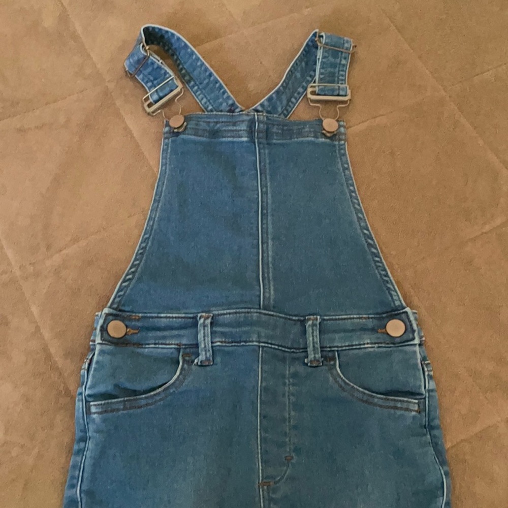 EUC Girls S(6-7) Spotted Zebra Overalls